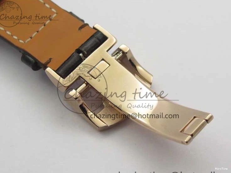 MIROTIME 0409 Compact Portugieser Perpetual Calendar IW503302 RG V9F 1:1 Best Edition White Dial on Brown Leather Strap A 7113